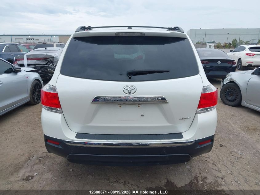 2013 Toyota Highlander Plus/Se VIN: 5TDBK3EH5DS267544 Lot: 12380571