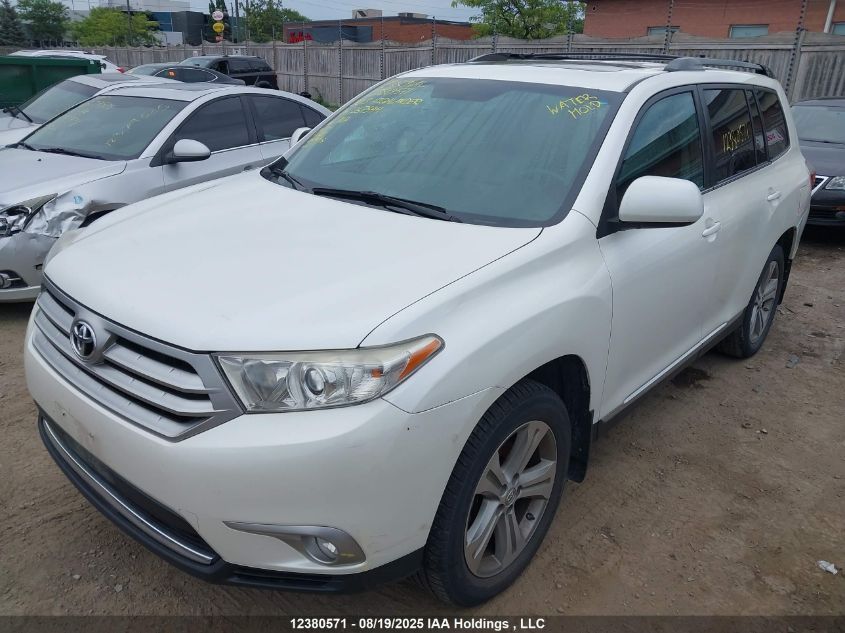 2013 Toyota Highlander Plus/Se VIN: 5TDBK3EH5DS267544 Lot: 12380571