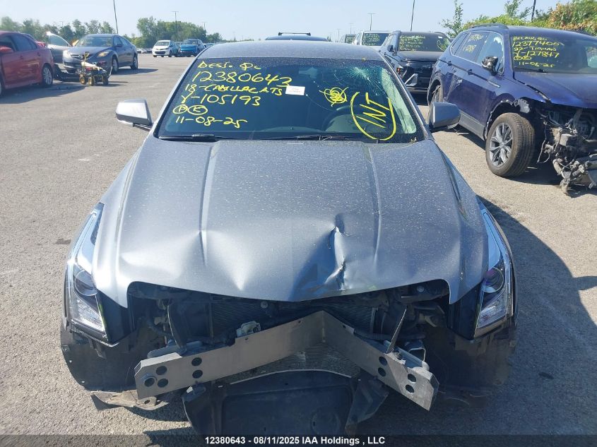 2018 Cadillac Ats Luxury VIN: 1G6AF5SX3J0105193 Lot: 12380643