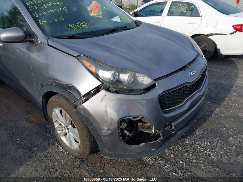 2017 Kia Sportage Lx VIN: KNDPM3ACXH7070976 Lot: 12380958