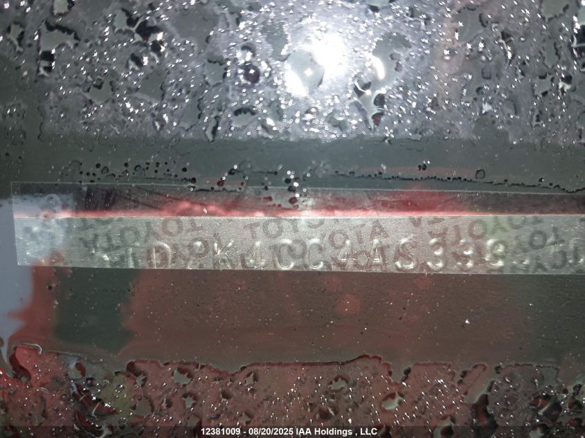 2010 Toyota Sienna Ce VIN: 5TDZK4CC4AS338515 Lot: 12381009