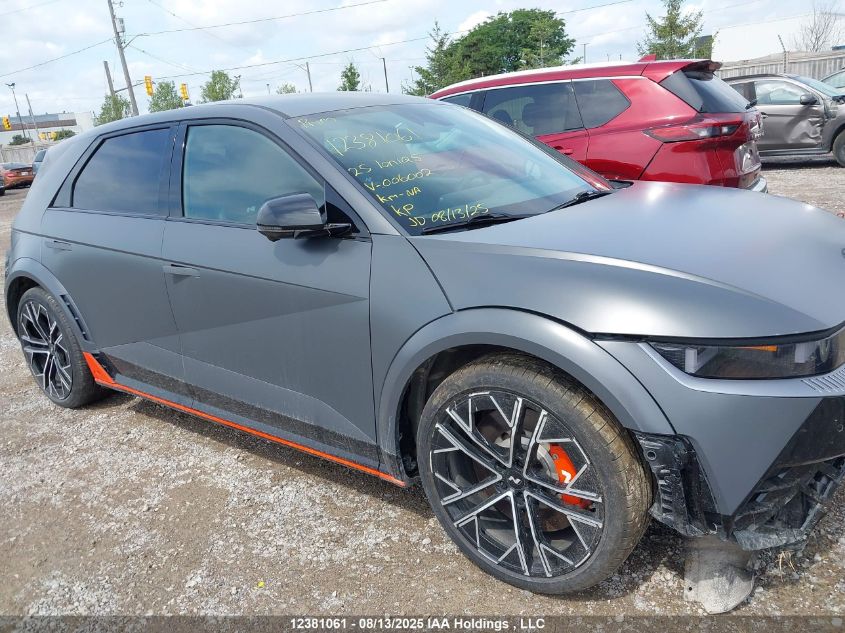 2025 Hyundai Ioniq 5 N VIN: KM8KNDA83SU006002 Lot: 12381061