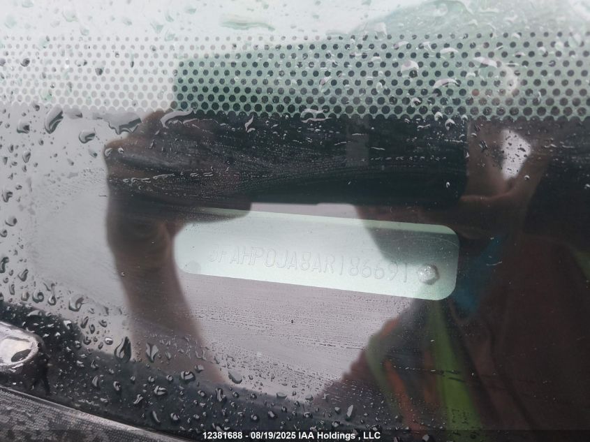 2010 Ford Fusion Sel VIN: 3FAHP0JA8AR186691 Lot: 12381688