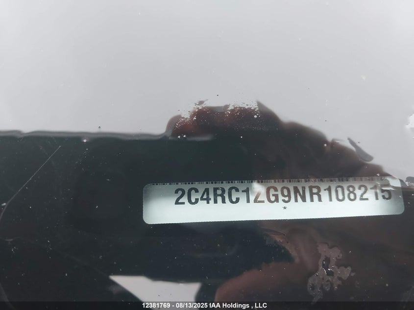 2022 Chrysler Grand Caravan Sxt VIN: 2C4RC1ZG9NR108215 Lot: 12381769
