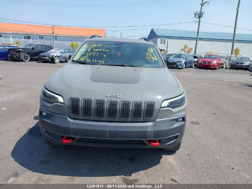 2022 Jeep Cherokee Trailhawk VIN: 1C4PJMBX1ND555357 Lot: 12381811