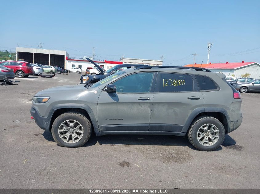 2022 Jeep Cherokee Trailhawk VIN: 1C4PJMBX1ND555357 Lot: 12381811