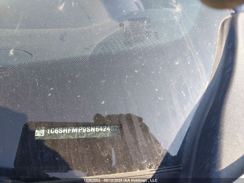 2025 Ram 1500 Big Horn VIN: 1C6SRFMP9SN642402 Lot: 12382002