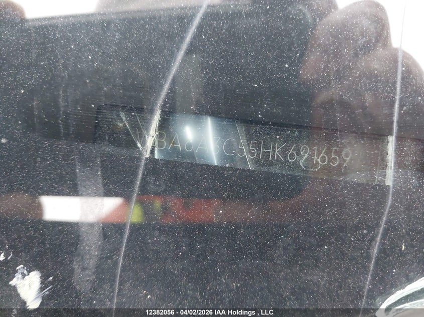 2017 BMW 320I xDrive VIN: WBA8A3C55HK691659 Lot: 12382056