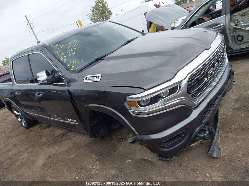 2022 Ram 1500 Limited VIN: 1C6SRFHM6NN134781 Lot: 12382125