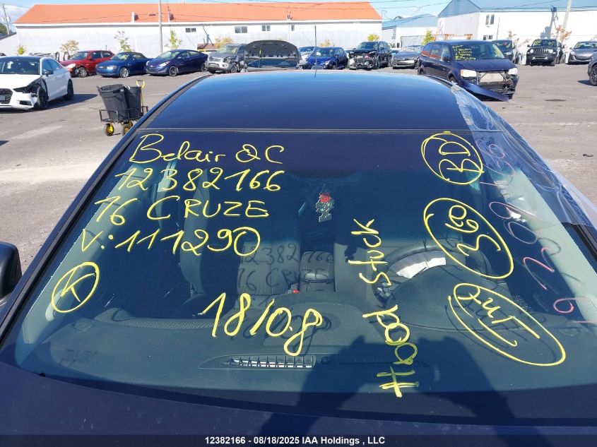 2016 Chevrolet Cruze Limited Lt VIN: 1G1PE5SBXG7111290 Lot: 12382166