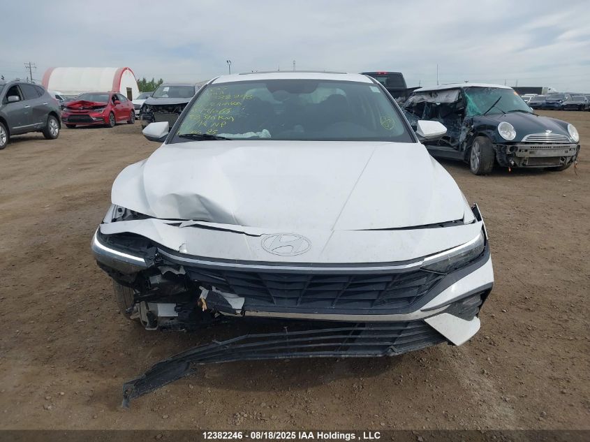 2024 Hyundai Elantra Sel VIN: KMHLM4DG0RU791065 Lot: 12382246