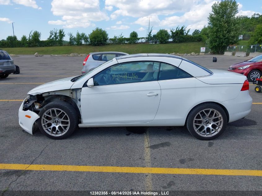 2007 Volkswagen Eos 2.0T Luxury VIN: WVWFA71F57V048416 Lot: 12382355