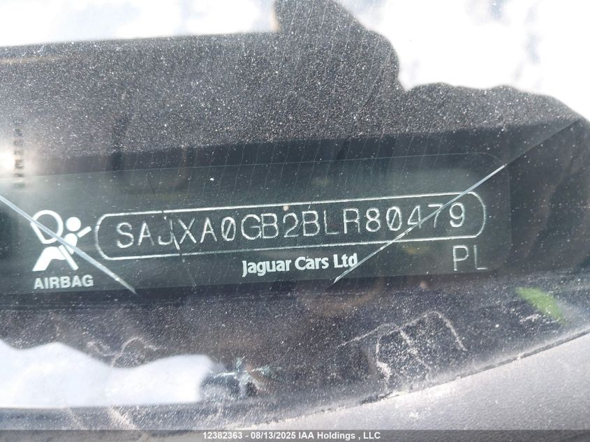 2011 Jaguar Xf Premium VIN: SAJXA0GB2BLR80479 Lot: 12382363