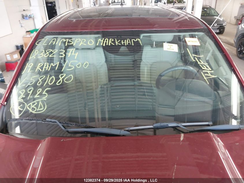 2019 Ram 1500 Limited VIN: 1C6SRFHT4KN581080 Lot: 12382374