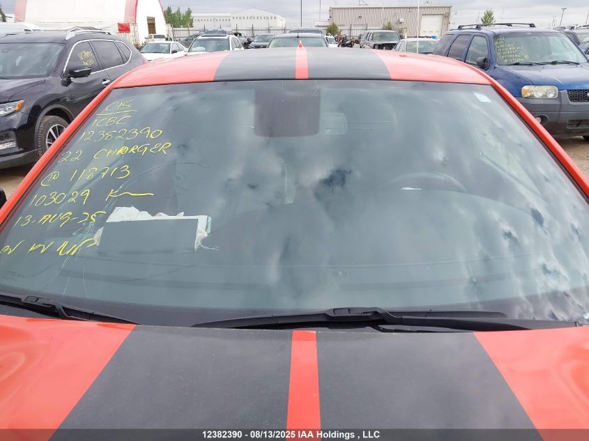 2022 Dodge Charger Gt VIN: 2C3CDXHG7NH118713 Lot: 12382390