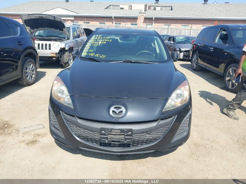 2011 Mazda Mazda3 VIN: JM1BL1VF8B1374226 Lot: 12382735