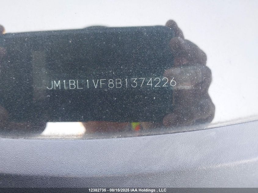 2011 Mazda Mazda3 VIN: JM1BL1VF8B1374226 Lot: 12382735