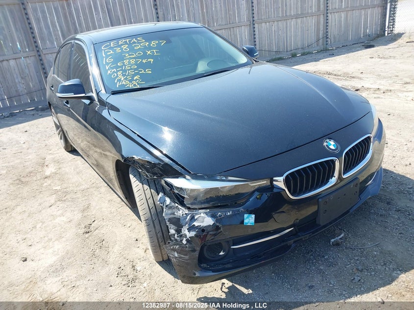 WBA8A3C54GK688749 2016 BMW 320 Xi auction photo 1