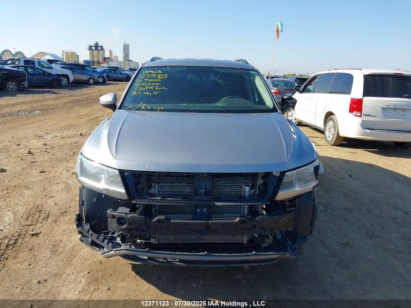 2020 Volkswagen Tiguan Trendline VIN: 3VV0B7AX2LM123008 Lot: 12371123X