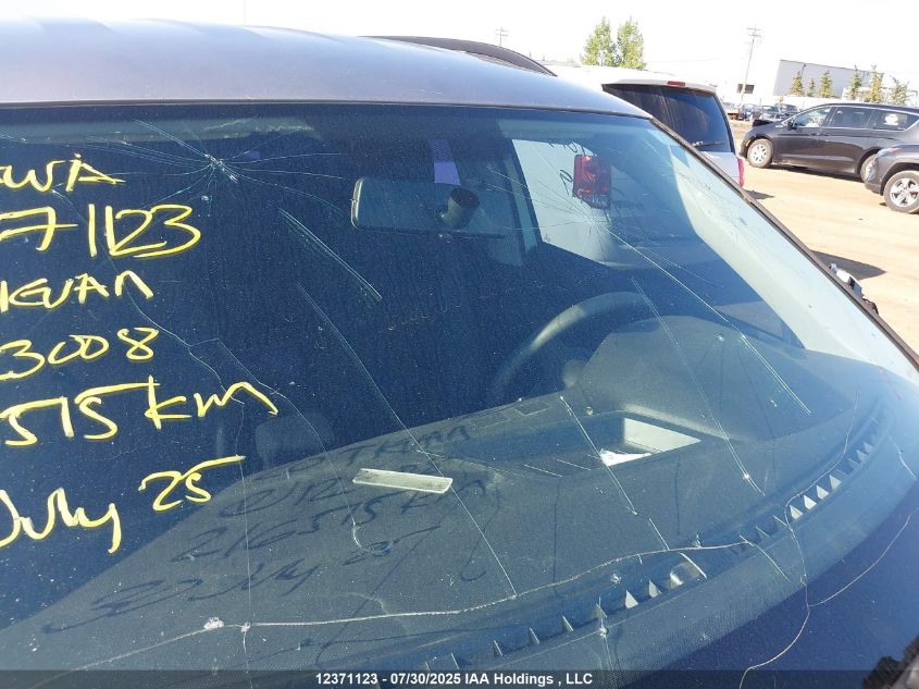 2020 Volkswagen Tiguan Trendline VIN: 3VV0B7AX2LM123008 Lot: 12371123X