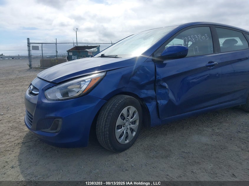 2017 Hyundai Accent Le VIN: KMHCT5AE3HU322921 Lot: 12383203