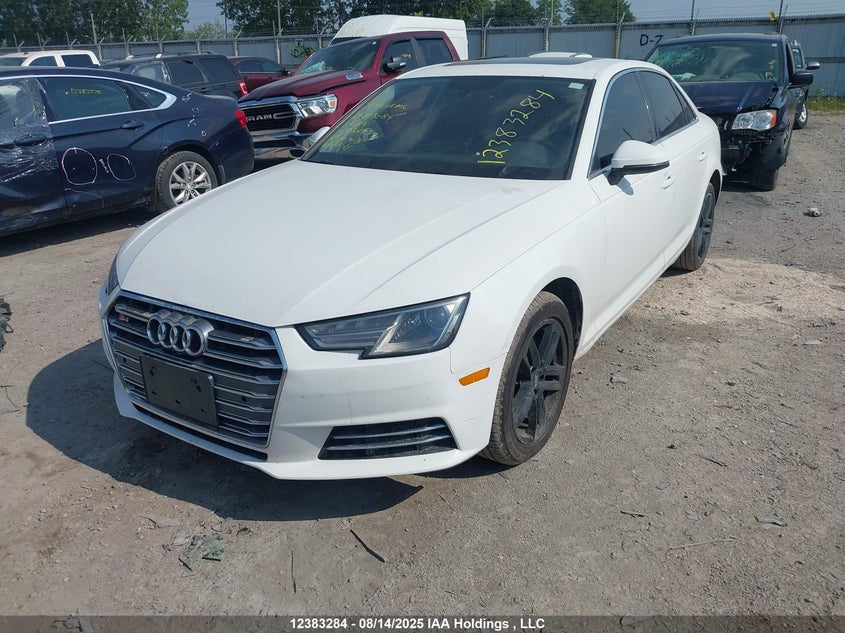 2017 AUDI A4 SEDAN 2.0L I-4 DI, DOHC, VVT, TURBO, 190HP