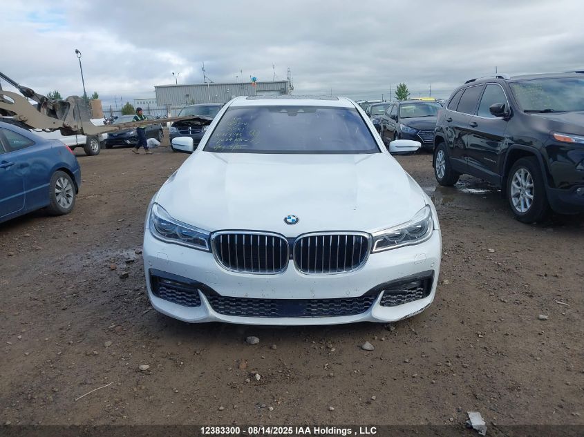 2016 BMW 750 Xi VIN: WBA7F2C53GG419345 Lot: 12383300