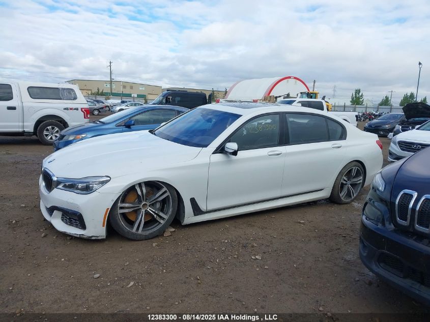 2016 BMW 750 Xi VIN: WBA7F2C53GG419345 Lot: 12383300
