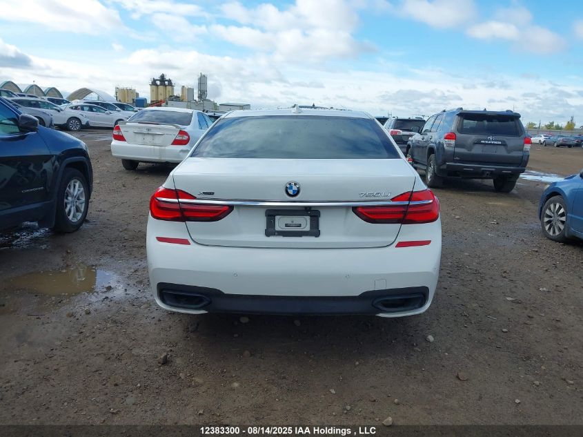 2016 BMW 750 Xi VIN: WBA7F2C53GG419345 Lot: 12383300