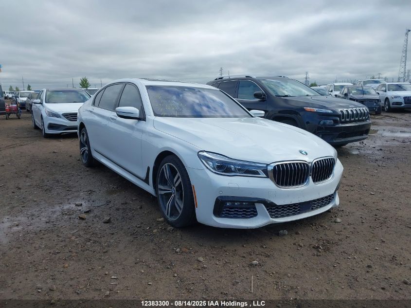 2016 BMW 750 Xi VIN: WBA7F2C53GG419345 Lot: 12383300