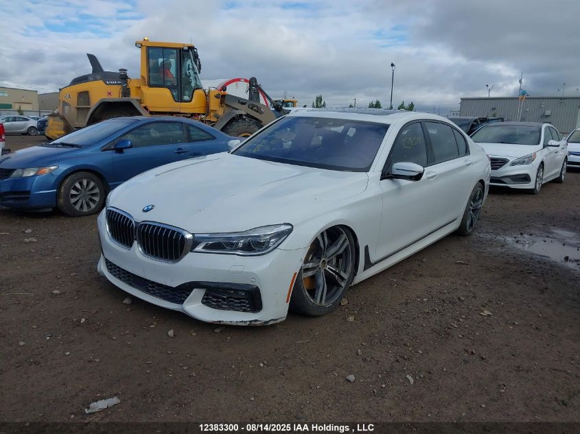 2016 BMW 750 Xi VIN: WBA7F2C53GG419345 Lot: 12383300