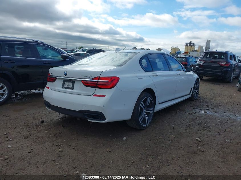 2016 BMW 750 Xi VIN: WBA7F2C53GG419345 Lot: 12383300