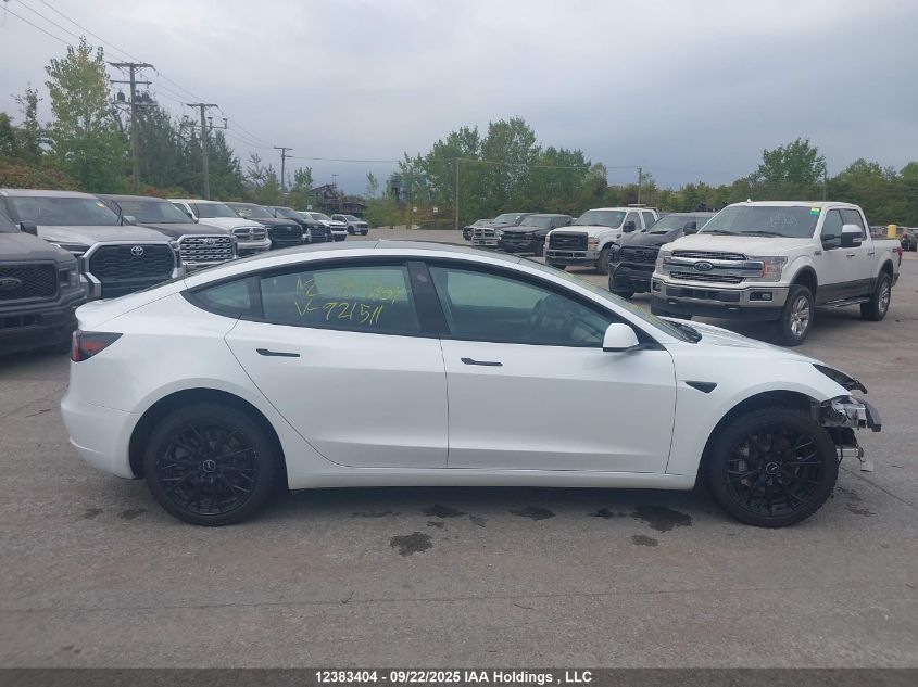 2023 Tesla Model 3 VIN: LRW3E1FA1PC921511 Lot: 12383404