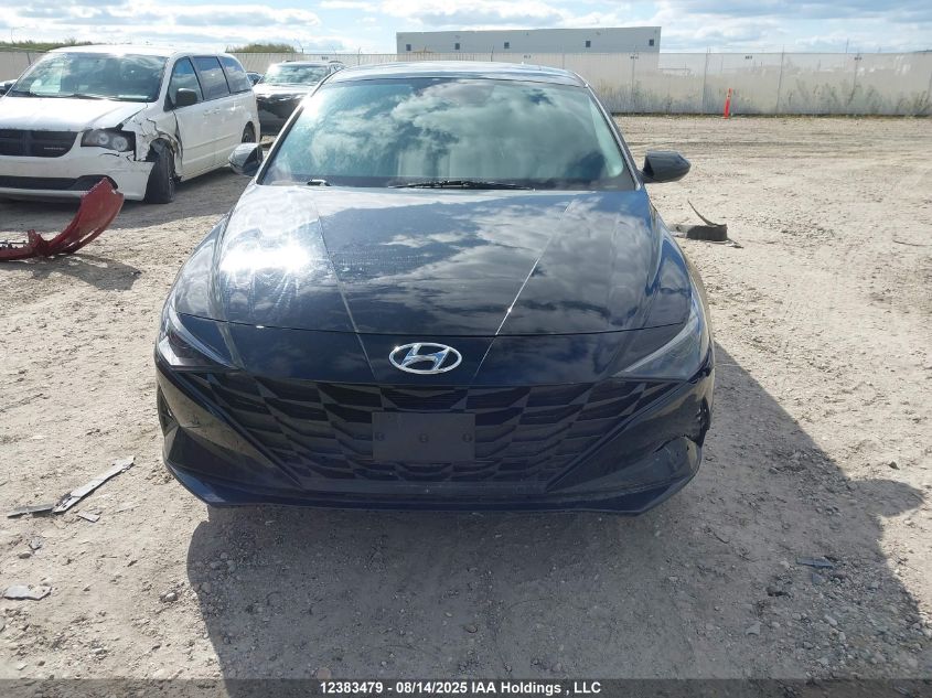 2022 Hyundai Elantra Preferred Ivt With Sun And Tech Package VIN: KMHLM4AG0NU358294 Lot: 12383479