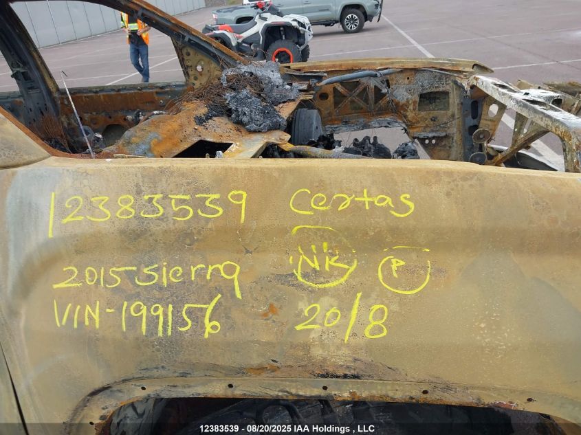 2015 GMC Sierra K1500 VIN: 1GTV2TEC2FZ199156 Lot: 12383539