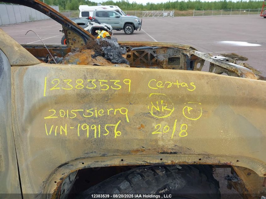 2015 GMC Sierra K1500 VIN: 1GTV2TEC2FZ199156 Lot: 12383539