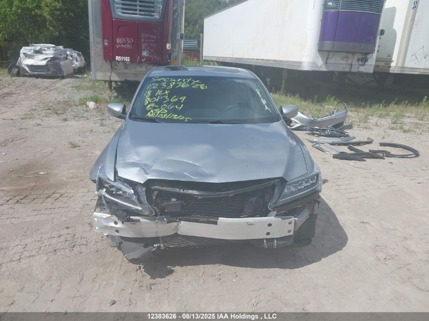 2018 Acura Ilx Premium/Technology Package VIN: 19UDE2F78JA801369 Lot: 12383626