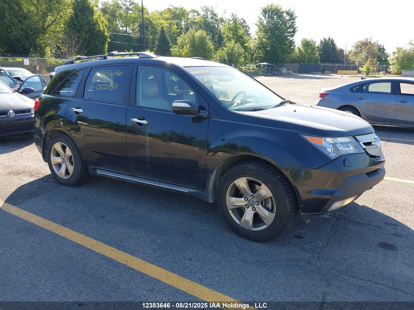 2HNYD28819H002940 2009 Acura Mdx Sport auction photo 1