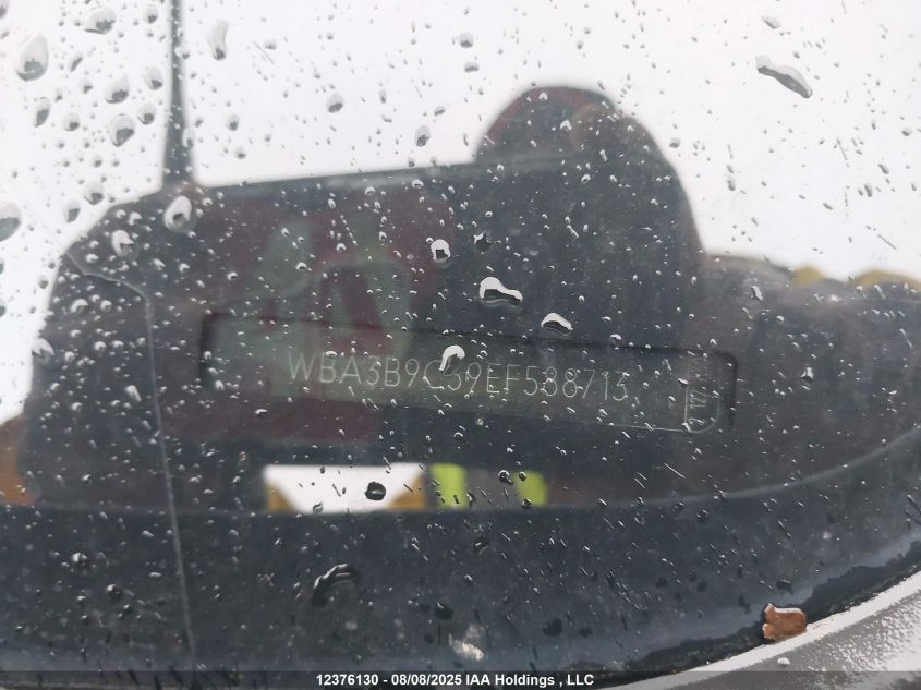 2014 BMW 335 Xi VIN: WBA3B9C59EF588713 Lot: 12376130X