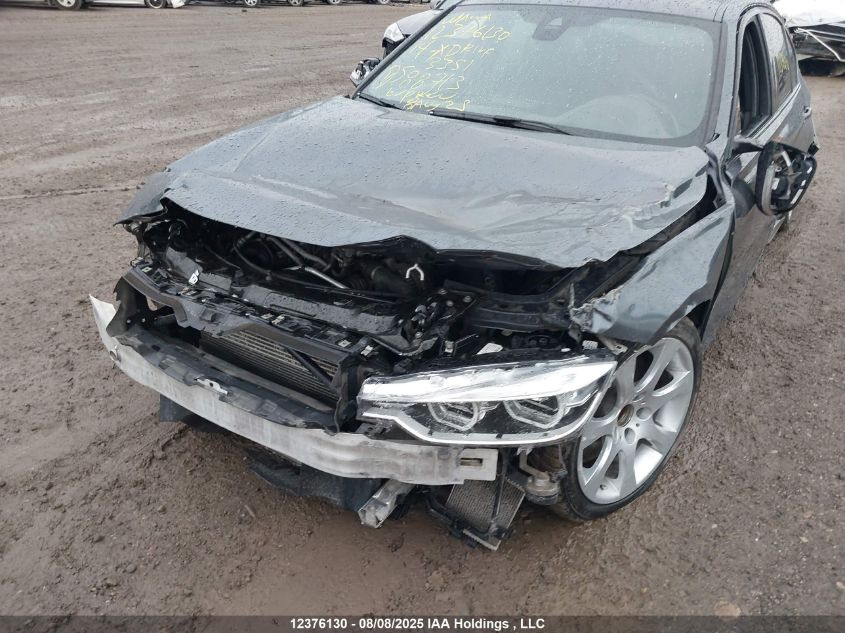 2014 BMW 335 Xi VIN: WBA3B9C59EF588713 Lot: 12376130X