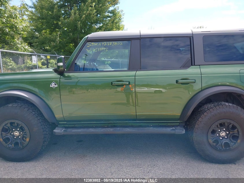 2023 Ford Bronco Big Bend/Black Diamond/Outer Banks/Badlands/Wildtrak/Everglades VIN: 1FMEE5DP9PLB11193 Lot: 12383802