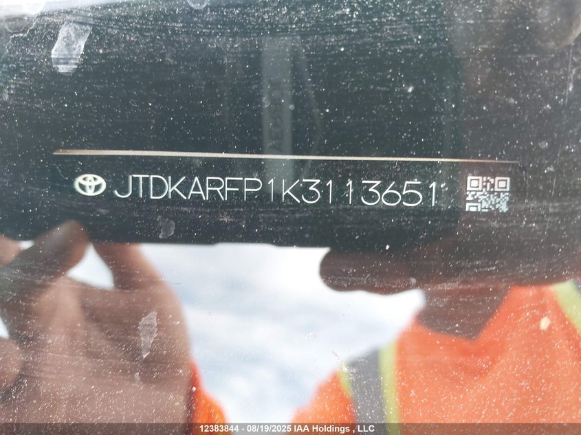 JTDKARFP1K3113651 2019 TOYOTA PRIUS photo no. 20