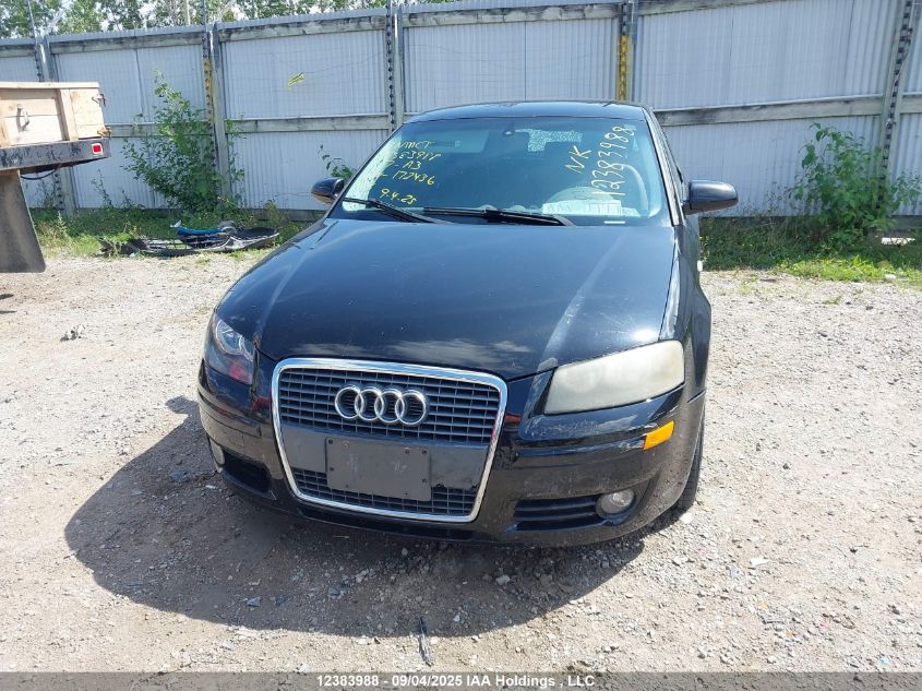 2007 Audi A3 2 VIN: WAUHF78PX7A172436 Lot: 12383988