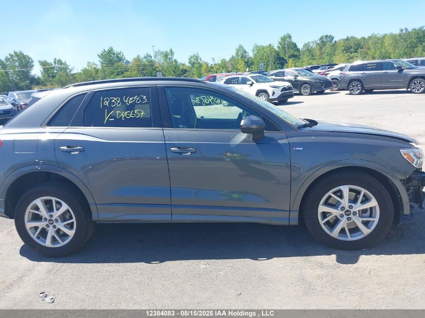 2025 Audi Q3 VIN: WA1DECF3XS1046657 Lot: 12384083
