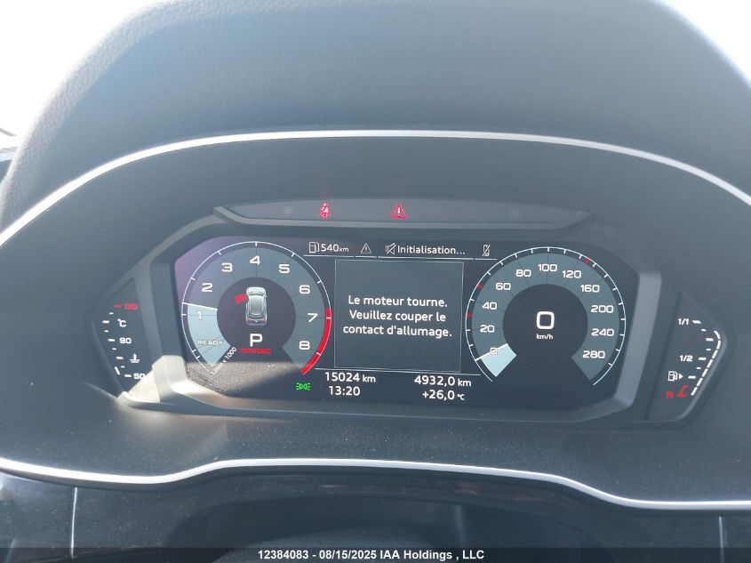 2025 Audi Q3 VIN: WA1DECF3XS1046657 Lot: 12384083