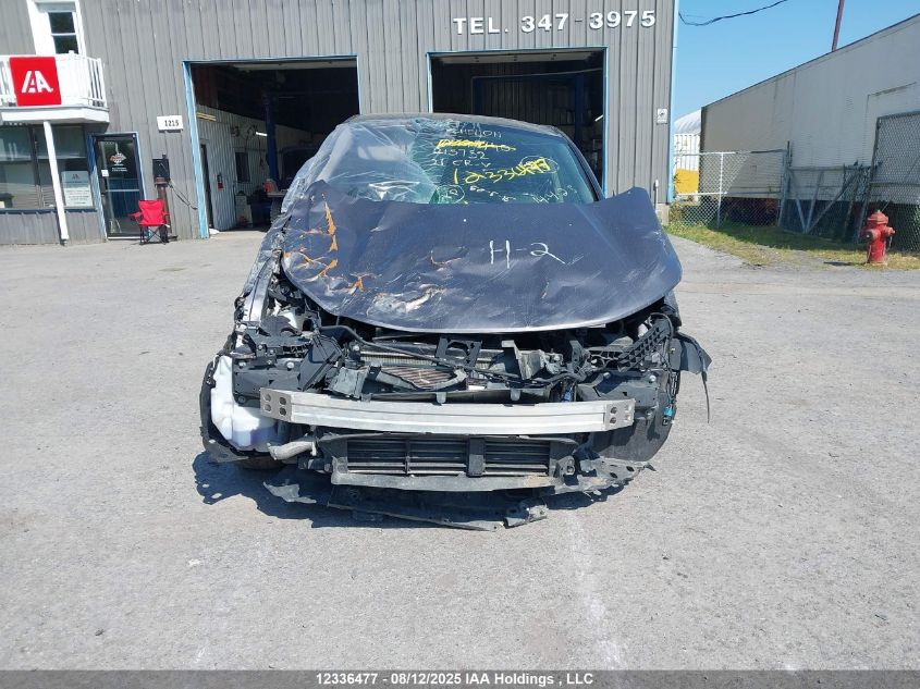 2021 Honda Cr-V Lx VIN: 2HKRW2H22MH215752 Lot: 12336477X