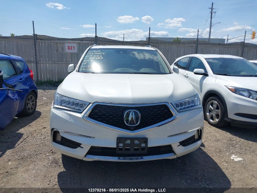 2017 Acura Mdx Elite Package VIN: 5FRYD4H89HB500680 Lot: 12370216X