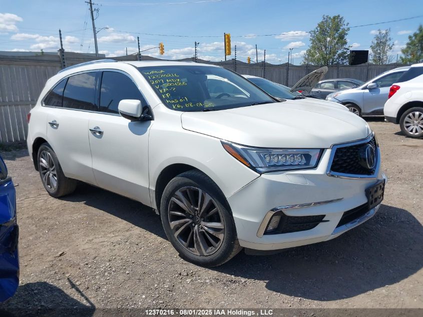 2017 Acura Mdx Elite Package VIN: 5FRYD4H89HB500680 Lot: 12370216X