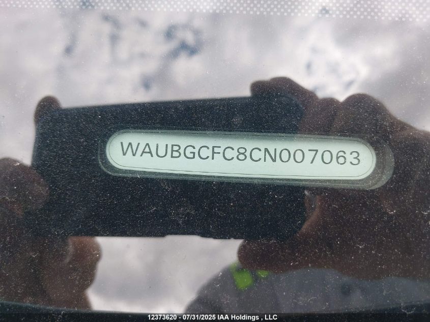 2012 Audi A6 3.0 Premium VIN: WAUBGCFC8CN007063 Lot: 12373620X