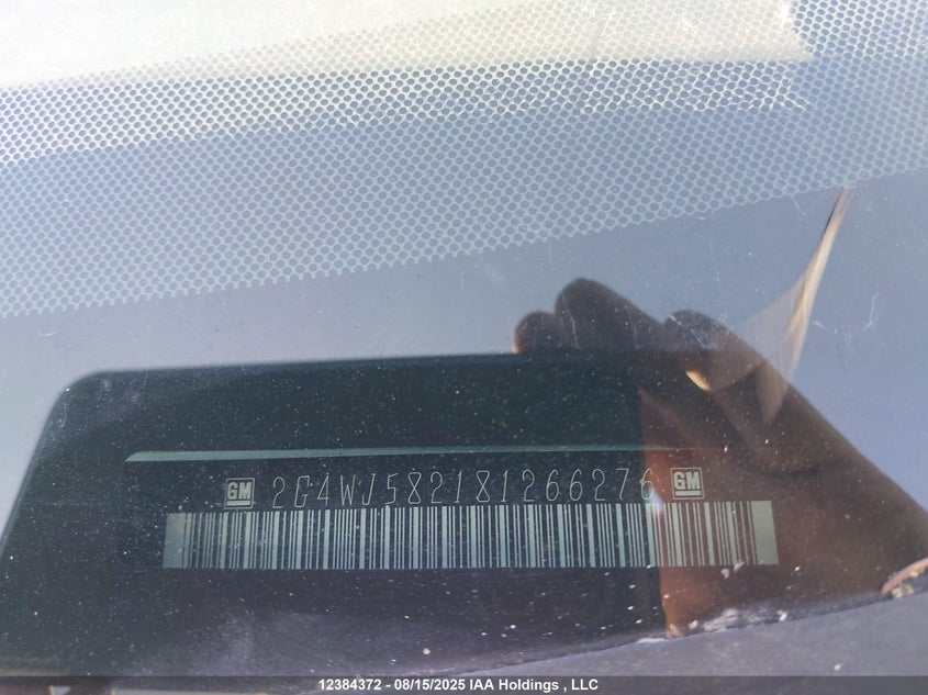 2008 Buick Allure Cxl VIN: 2G4WJ582181266276 Lot: 12384372